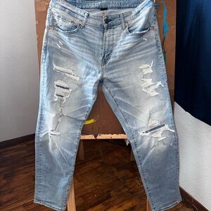 American Eagle Outfitters Blue Relaxed Fit Jeans